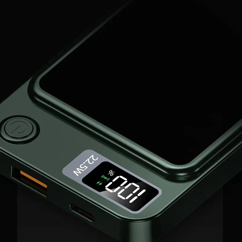 10000 mAh MagSafe Power Bank – 15 W Qi2 Wireless + 20 W PD Fast Charging