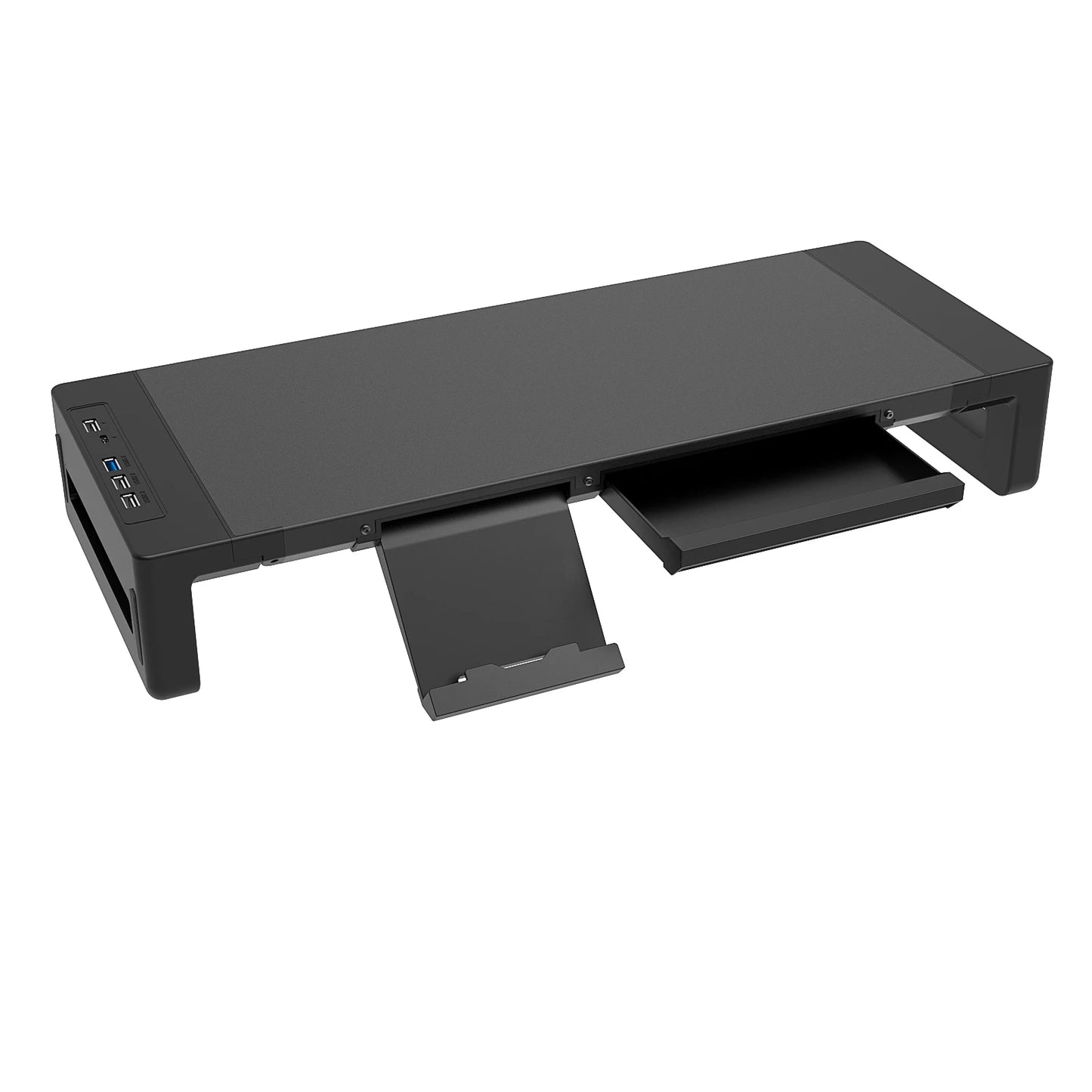 Adjustable Monitor Stand with USB 3.0 Hub & Drawer