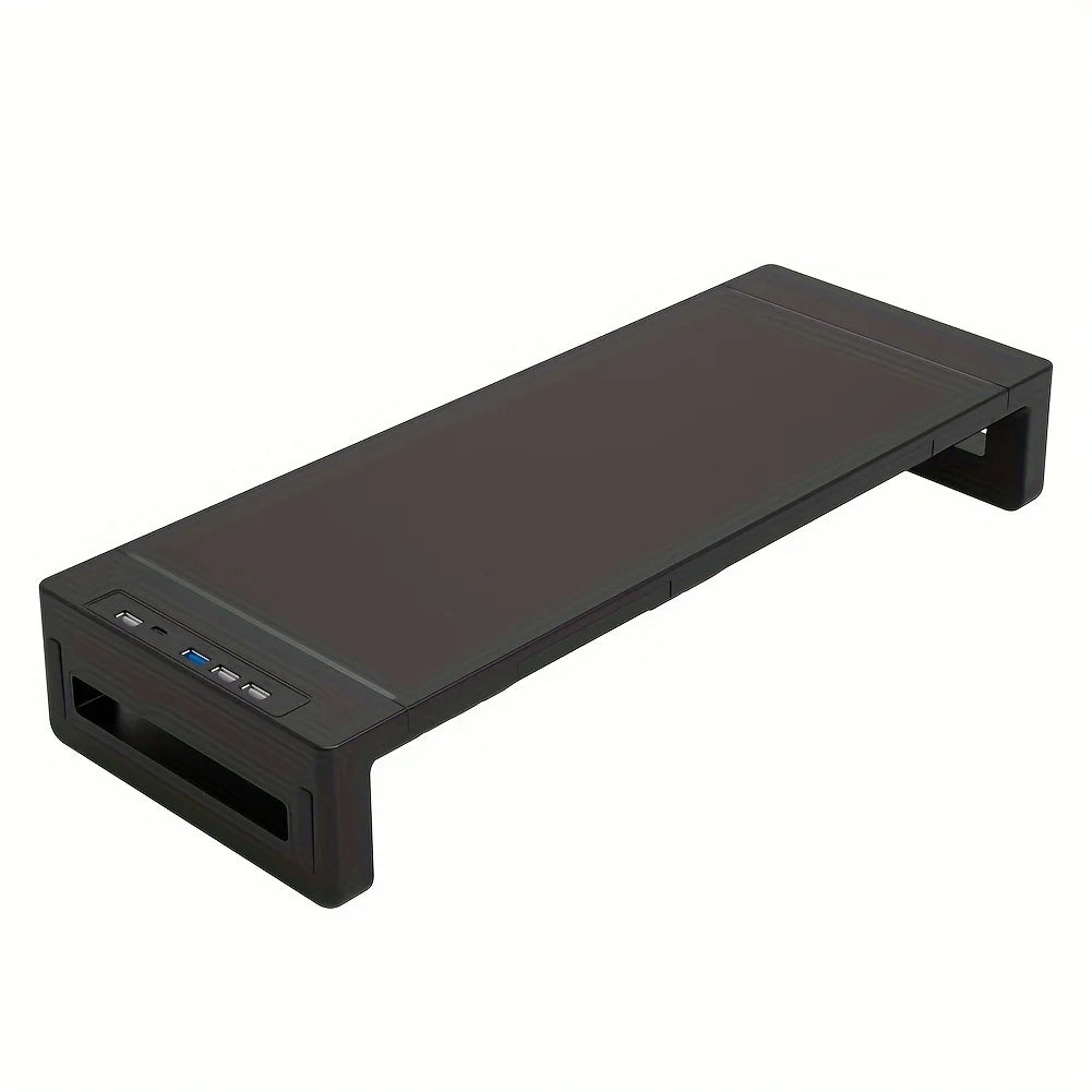 Adjustable Monitor Stand with USB 3.0 Hub & Drawer