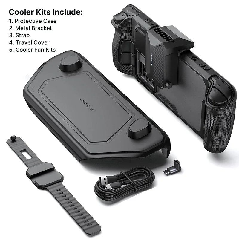 JSAUX ModCase für Steam Deck OLED – Schutz-Case mit abnehmbarer Frontschale