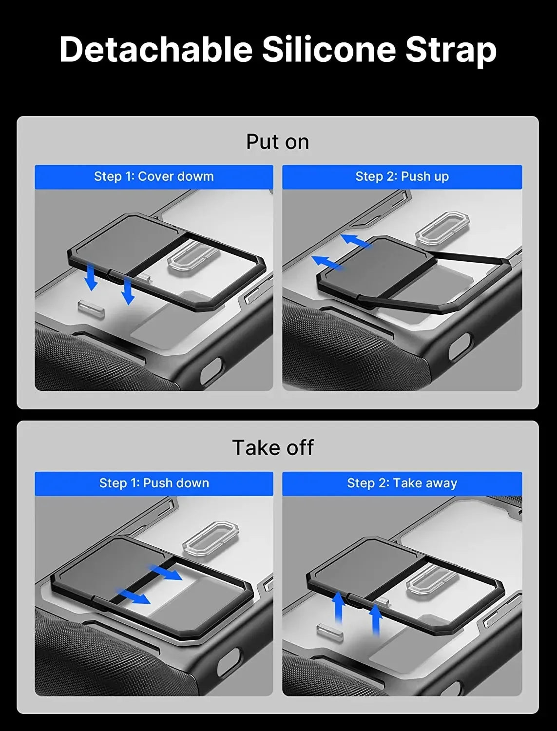 JSAUX ModCase für Steam Deck OLED – Schutz-Case mit abnehmbarer Frontschale