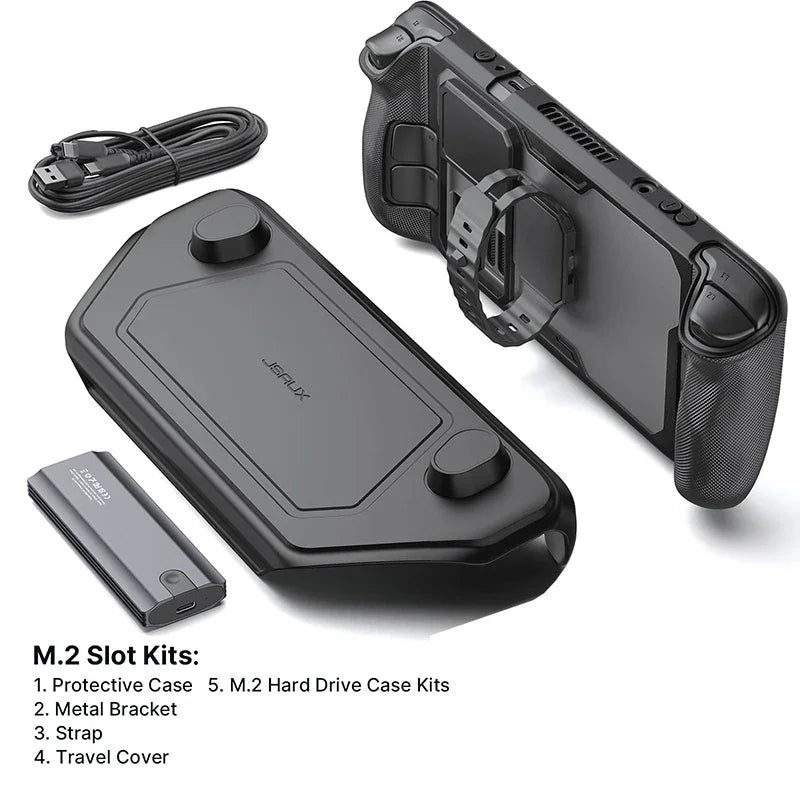 JSAUX ModCase für Steam Deck OLED – Schutz-Case mit abnehmbarer Frontschale
