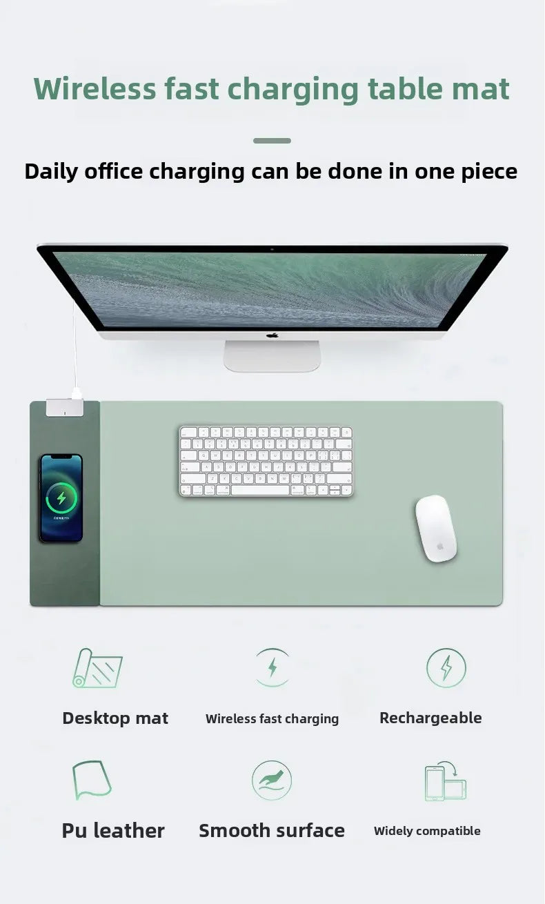 Großes Wireless Mousepad 15 W – Schnellladen, pure Oberfläche