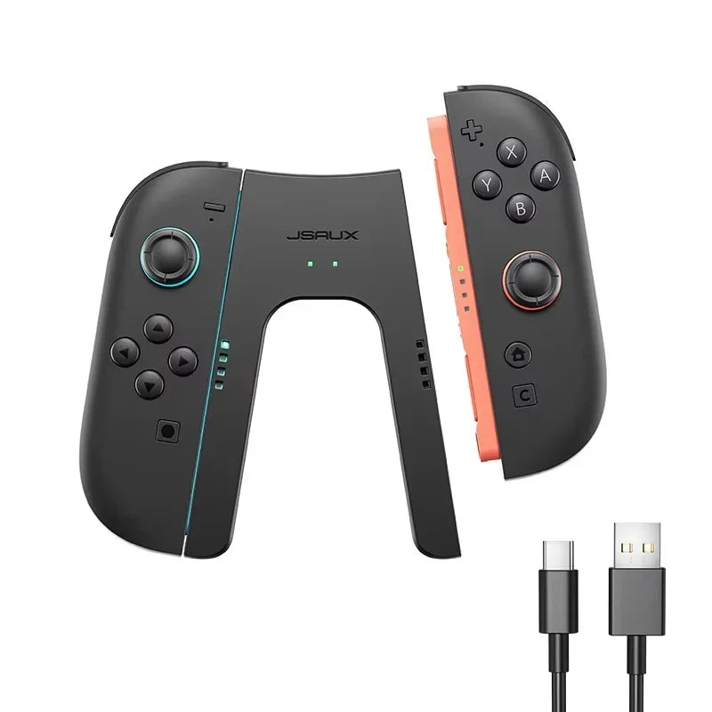 JSAUX Controller Split Charging Grip – Ergonomisches Gamepad für Switch 2 JoyCon