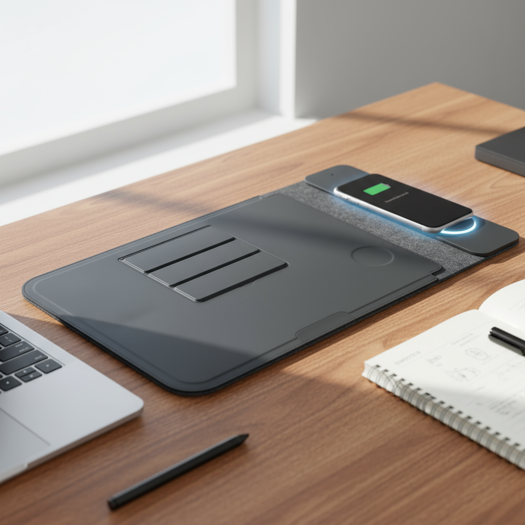 4-in-1 Laptop Sleeve with Wireless Charging
