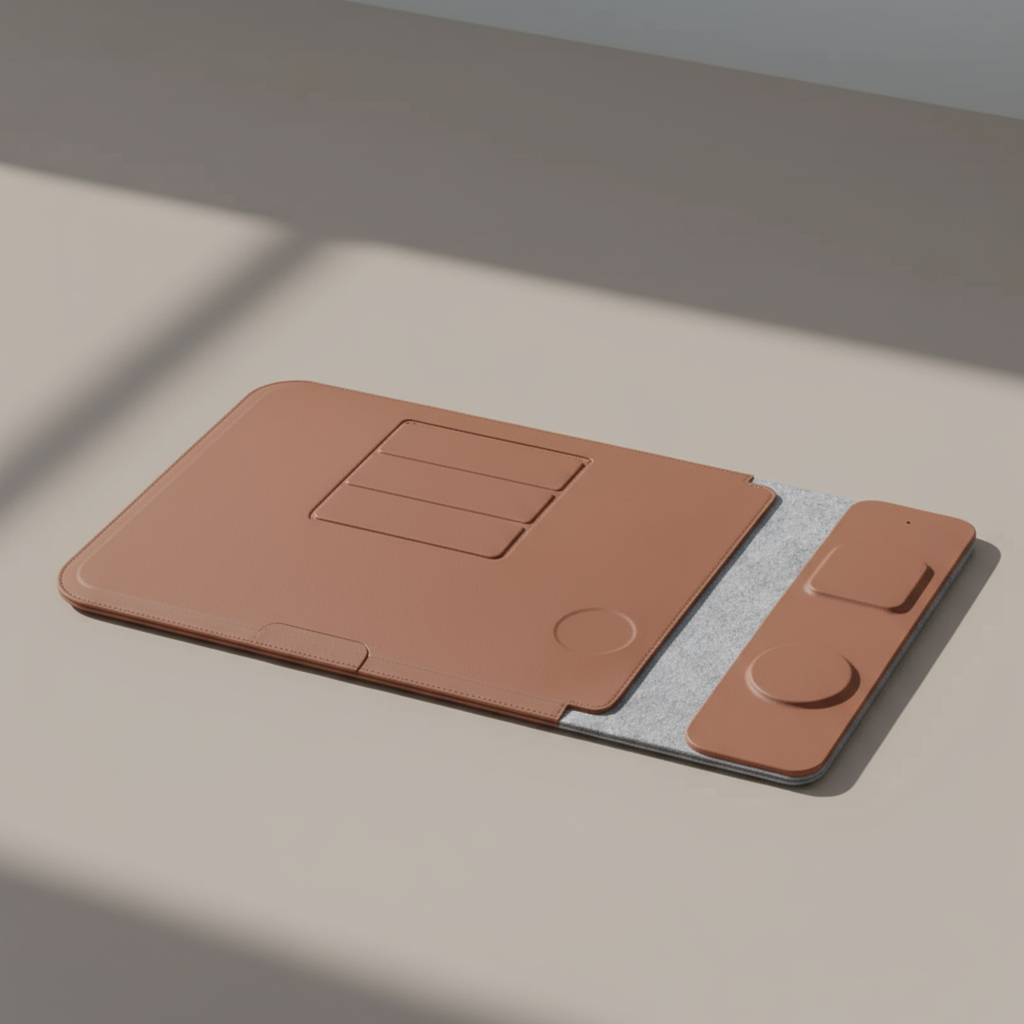 4-in-1 Laptop Sleeve with Wireless Charging