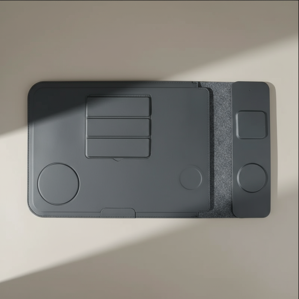 4-in-1 Laptop Sleeve with Wireless Charging