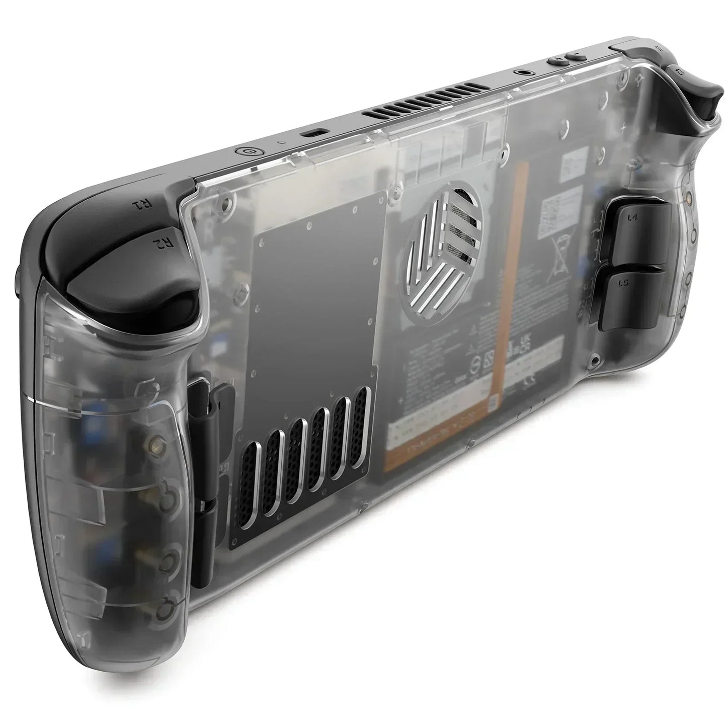 JSAUX Transparent Case für Steam Deck (OLED & LCD) – Rückschale mit Kühlungsdesign