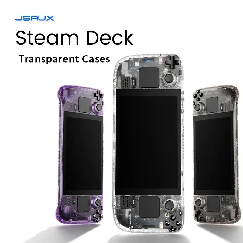 JSAUX Transparent Case für Steam Deck (OLED & LCD) – Rückschale mit Kühlungsdesign