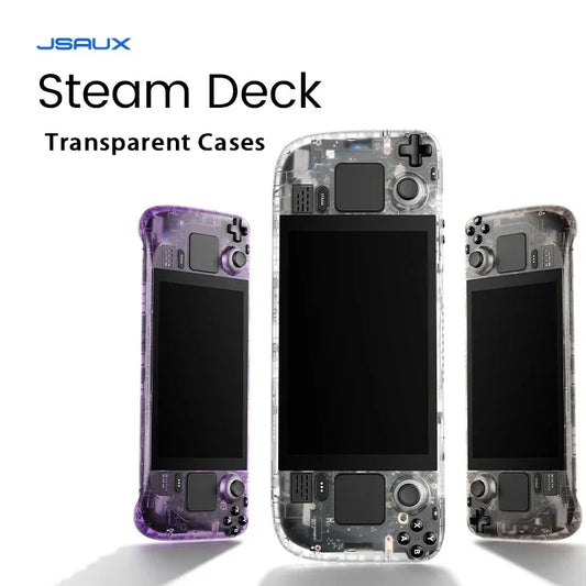 JSAUX Transparent Case für Steam Deck (OLED & LCD) – Rückschale mit Kühlungsdesign