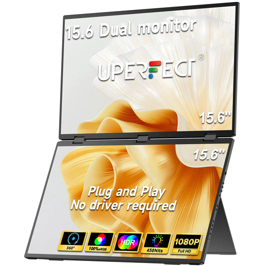 Delta 15.6" Dual Portable Monitor