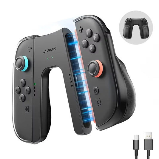 JSAUX Controller Split Charging Grip für Switch 2 JoyCon – Magnetisch & Ergonomisch