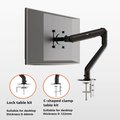 Gasfeder Monitorarm 13–32″ – Höhenverstellbar, 360° drehbar, Platzsparend