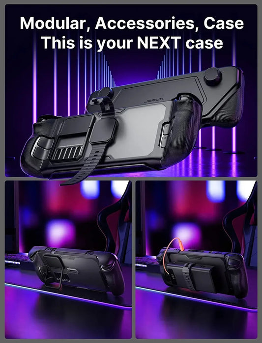 JSAUX ModCase für Steam Deck OLED – Schutz-Case mit abnehmbarer Frontschale