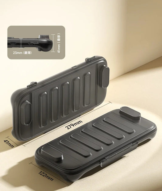 JSAUX Switch 2 Schutzhülle – Transparente Hard Shell mit Silikon & Tragetasche