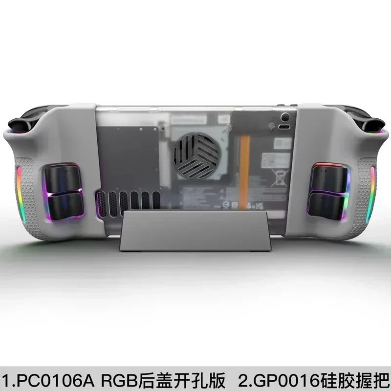 JSAUX Transparent Case für Steam Deck (OLED & LCD) – Rückschale mit Kühlungsdesign